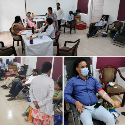 Today Hospital Organised A Blood Donation Camp On Occasion Of Its Foundation Day.